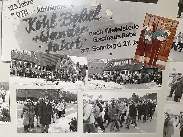 1996 feierte der OTB seine 125 Kohlfahrt. Die Geschichte des OTB und seiner Vereinskultur wurde viele Jahre auf großen Stelltafeln zusammengetragen und lagert heute im Archiv des OTB. Bild: OTB.