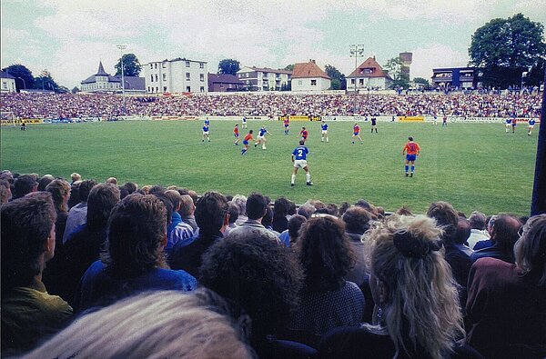 VfB Stadion, Blick auf Wasserturm Foto Peter Kreier