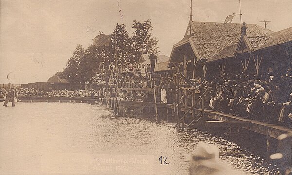 Huntebad, 1. Oldenburger Wettkampfwoche, 1919; © Stadtmuseum Oldenburg/NWZ Redaktionsarchiv