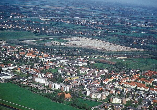 Luftaufnahme der Deponie Eidechsenstraße, 1980. Bild: Stadtmuseum Oldenburg/Peter Kreier.