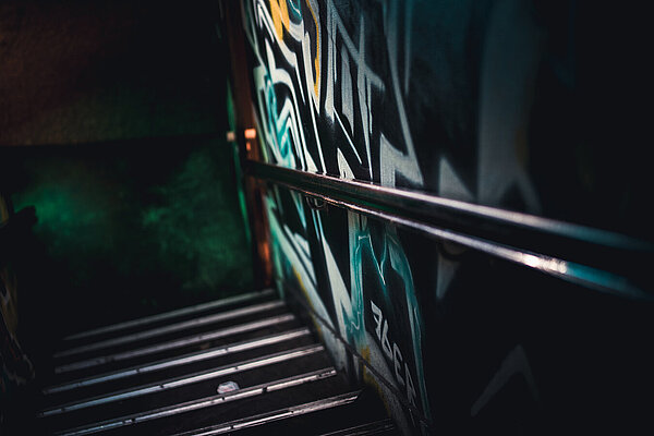 Treppe in den Keller, 2023. © Claudius Benthien