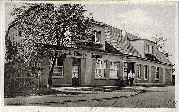 Eines der wenigen Bilder vom „Woges Tierpark“ in Eversten aus der Zeit zwischen 1930 bis 1937. Bild: Stadtmuseum Oldenburg.