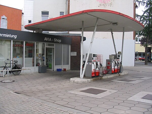 Die Avia Tankstelle vor der Schließung 2018. Bild: Karsten Willers.
