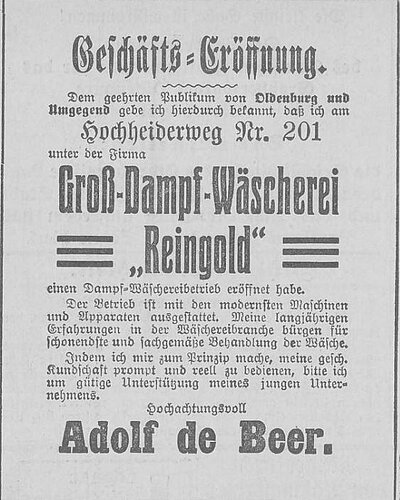 Wäscherei Reingold
