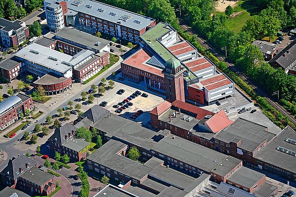 Luftbild der Alten Fleiwa vom 30.04.2007. Bild: Stadtmuseum Oldenburg.