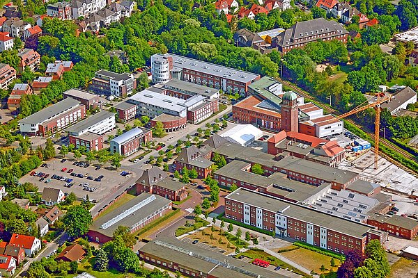 Luftbild der Alten Fleiwa vom 01.07.2008. Bild: Stadtmuseum Oldenburg.