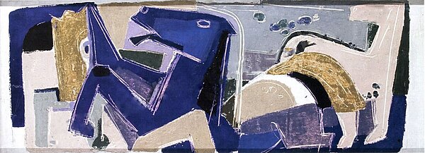 Das Pferdemotiv von Pablo Picasso und Heinrich Schwarz im direkten Vergleich., 1937/1955, Bild: VG Bildkunst Bonn 2022 und Stadtmuseum Oldenburg.