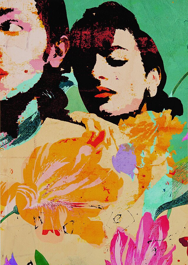 Katja Gohe, Flowers Blooming, Digitalcollage, 2024 © Katja Gohe